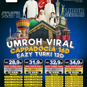 Umroh Plus Eazy Turkiye (Gold) | Rute Umroh Dulu